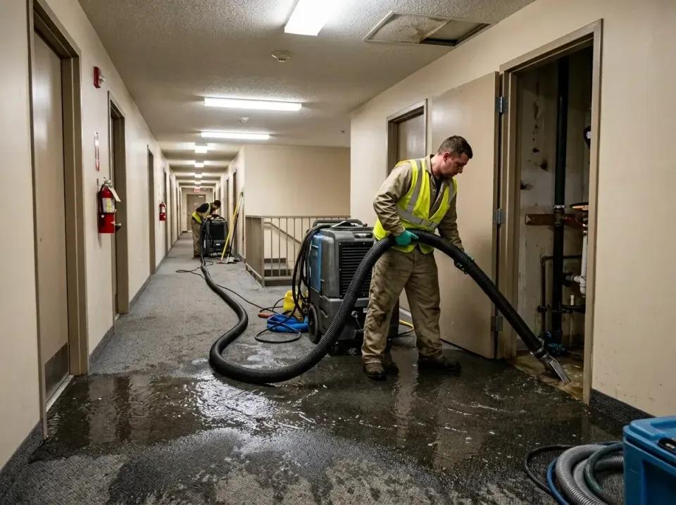 multi-unit-apartment-hallway-f-005 — frequently asked questions, Emergency Burst Pipe Water Extraction & Removal in Lower Bu…